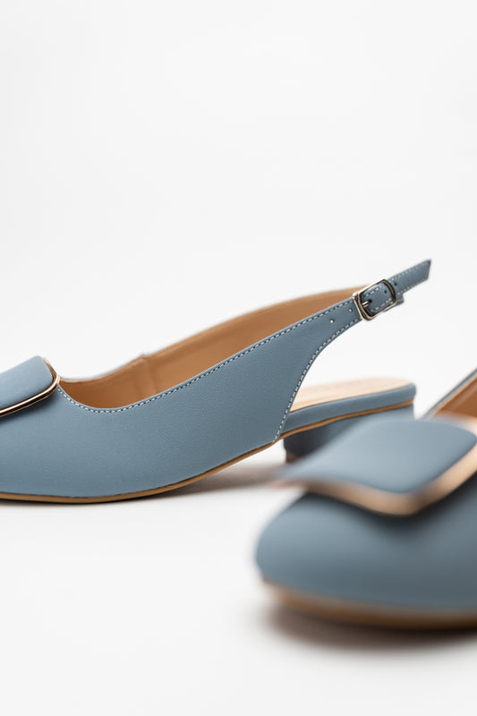 Light Blue Slingback Heels - Hustle N Holla
