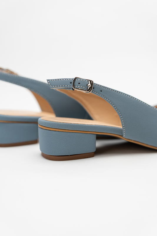 Light Blue Slingback Heels - Hustle N Holla