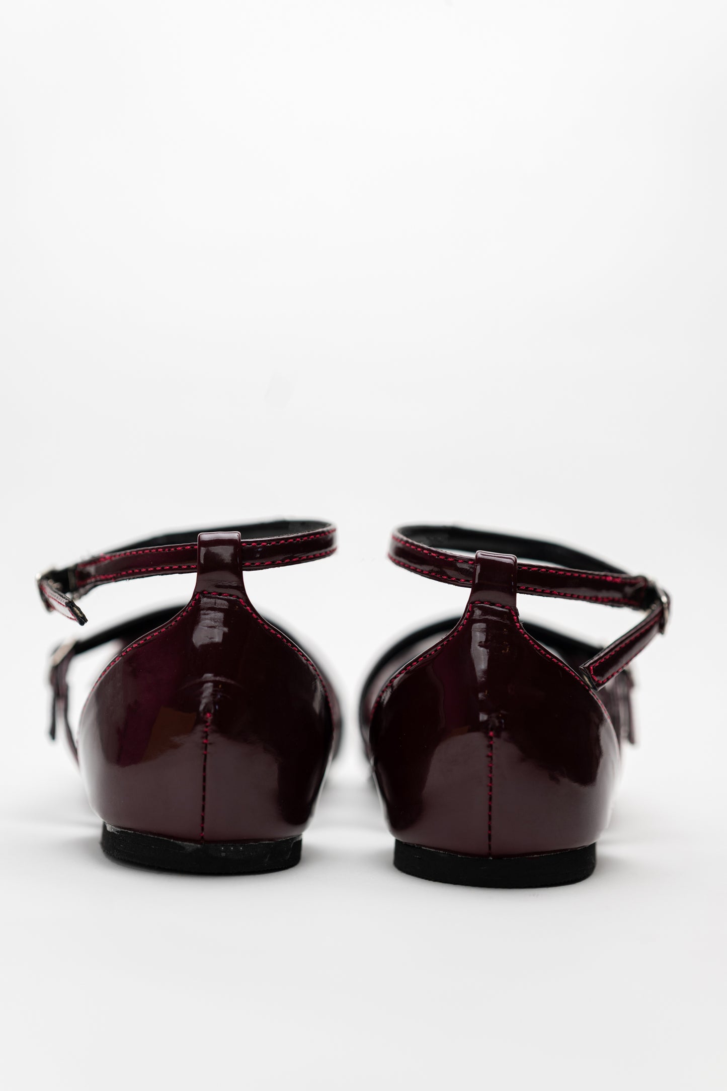 Burgundy Slingback Flats - Hustle N Holla