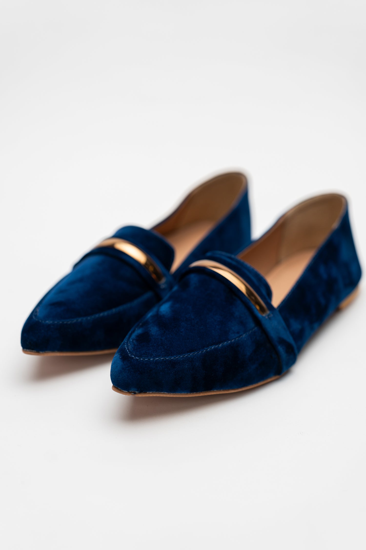 Blue Pointed Toe Flats - Hustle N Holla