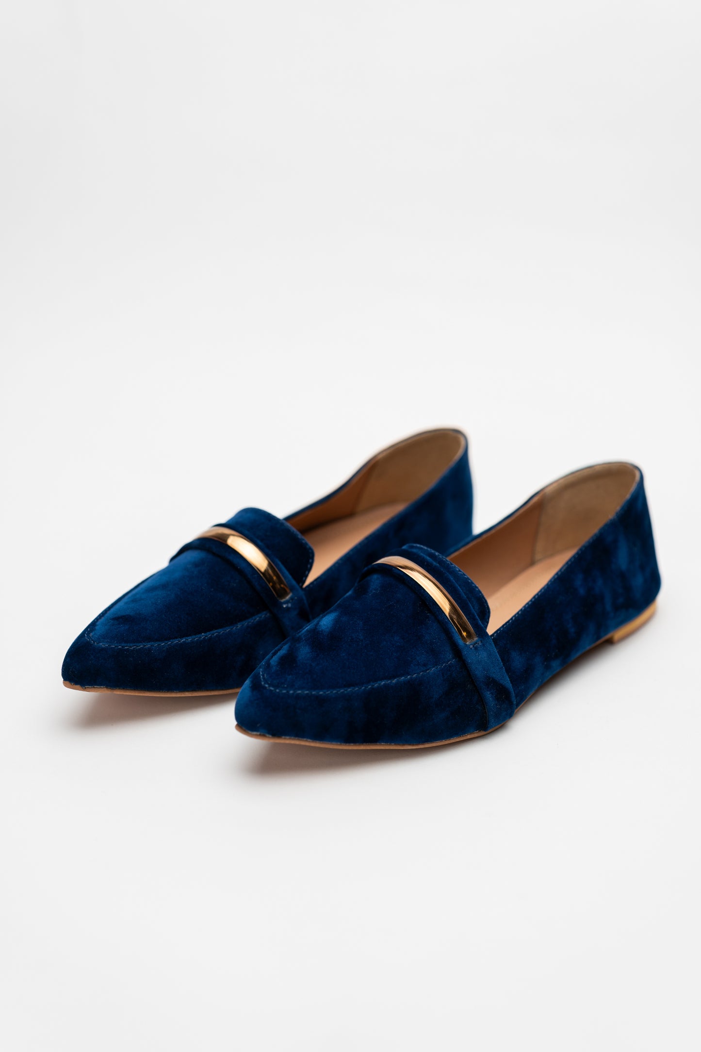 Blue Pointed Toe Flats - Hustle N Holla