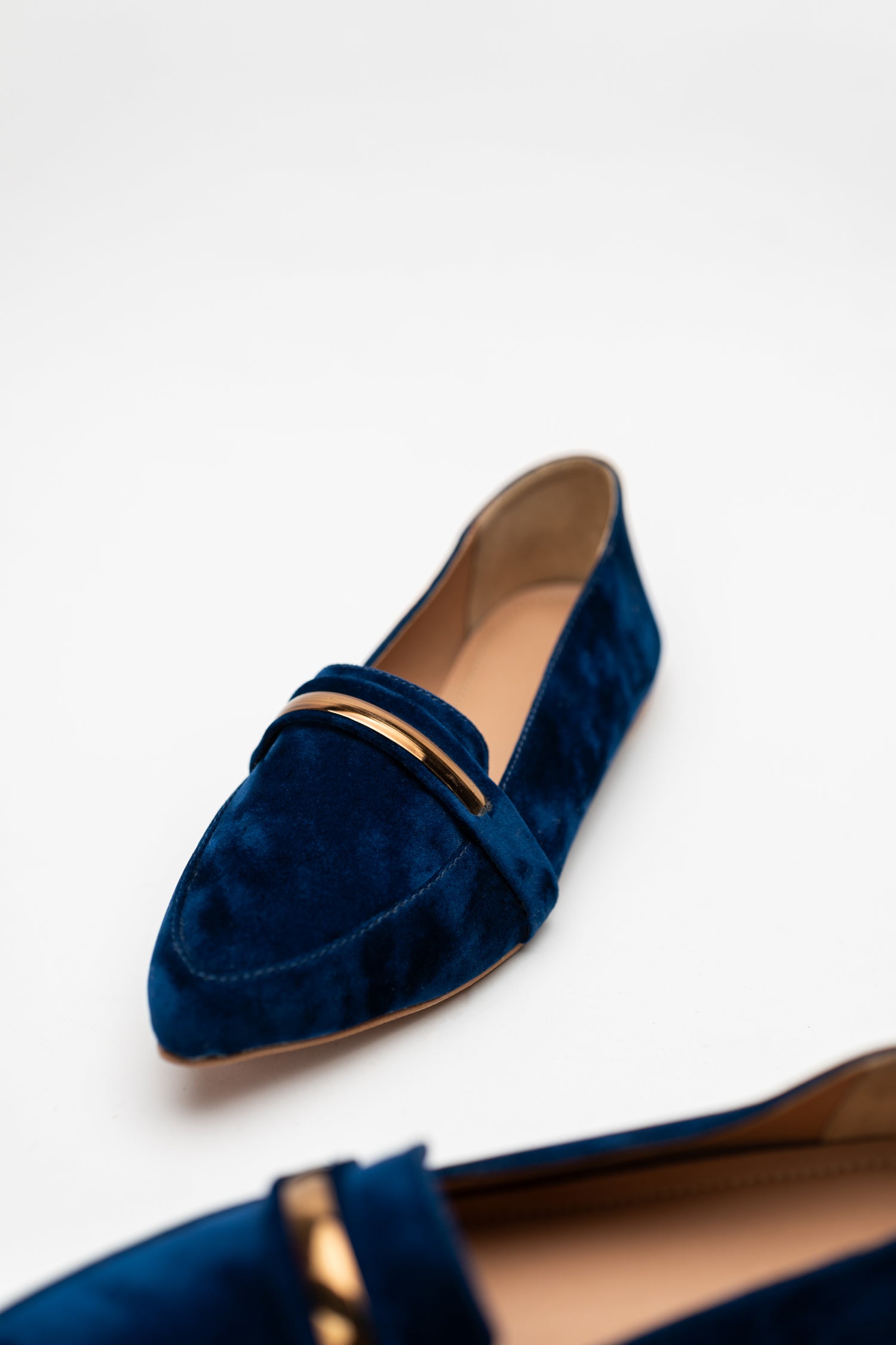 Blue Pointed Toe Flats - Hustle N Holla