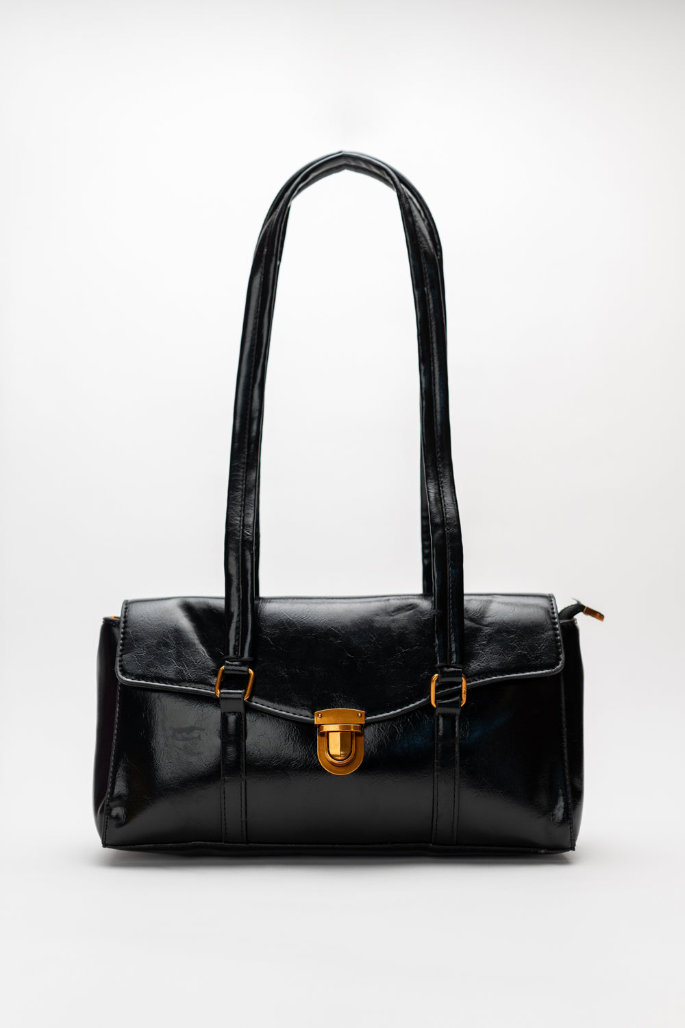Black Baguette Bag