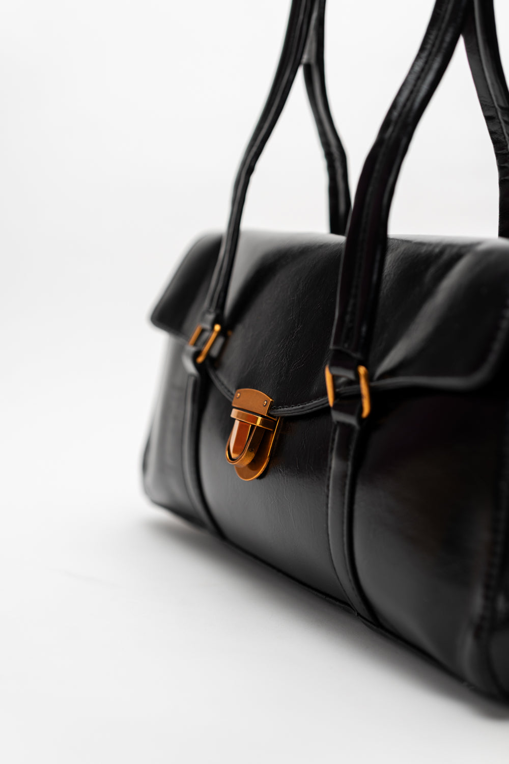 Black Baguette Bag - Hustle N Holla