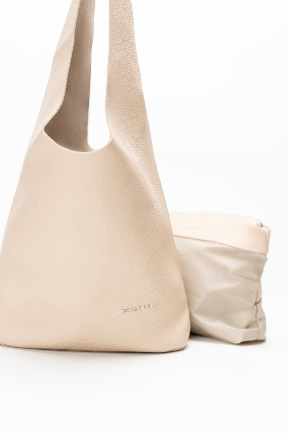 Beige Shoulder Bag - Hustle N Holla