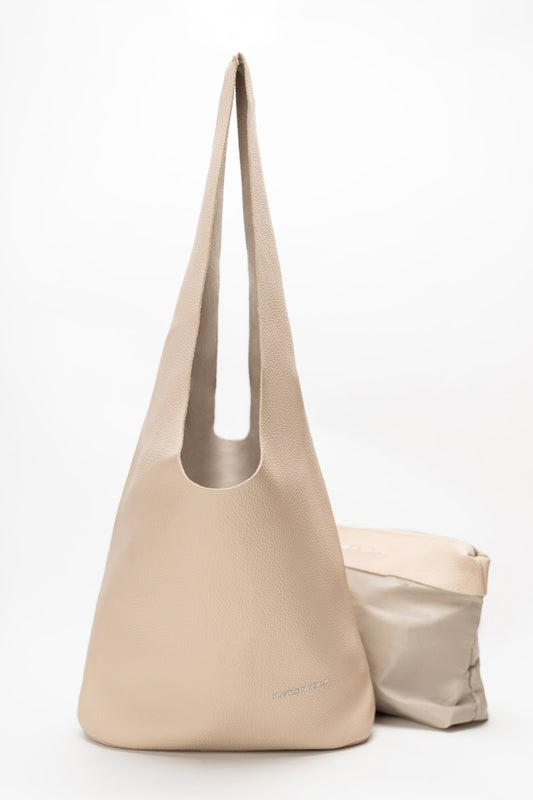 Beige Shoulder Bag - Hustle N Holla
