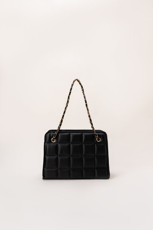 Black Quilted Shoulder Bag