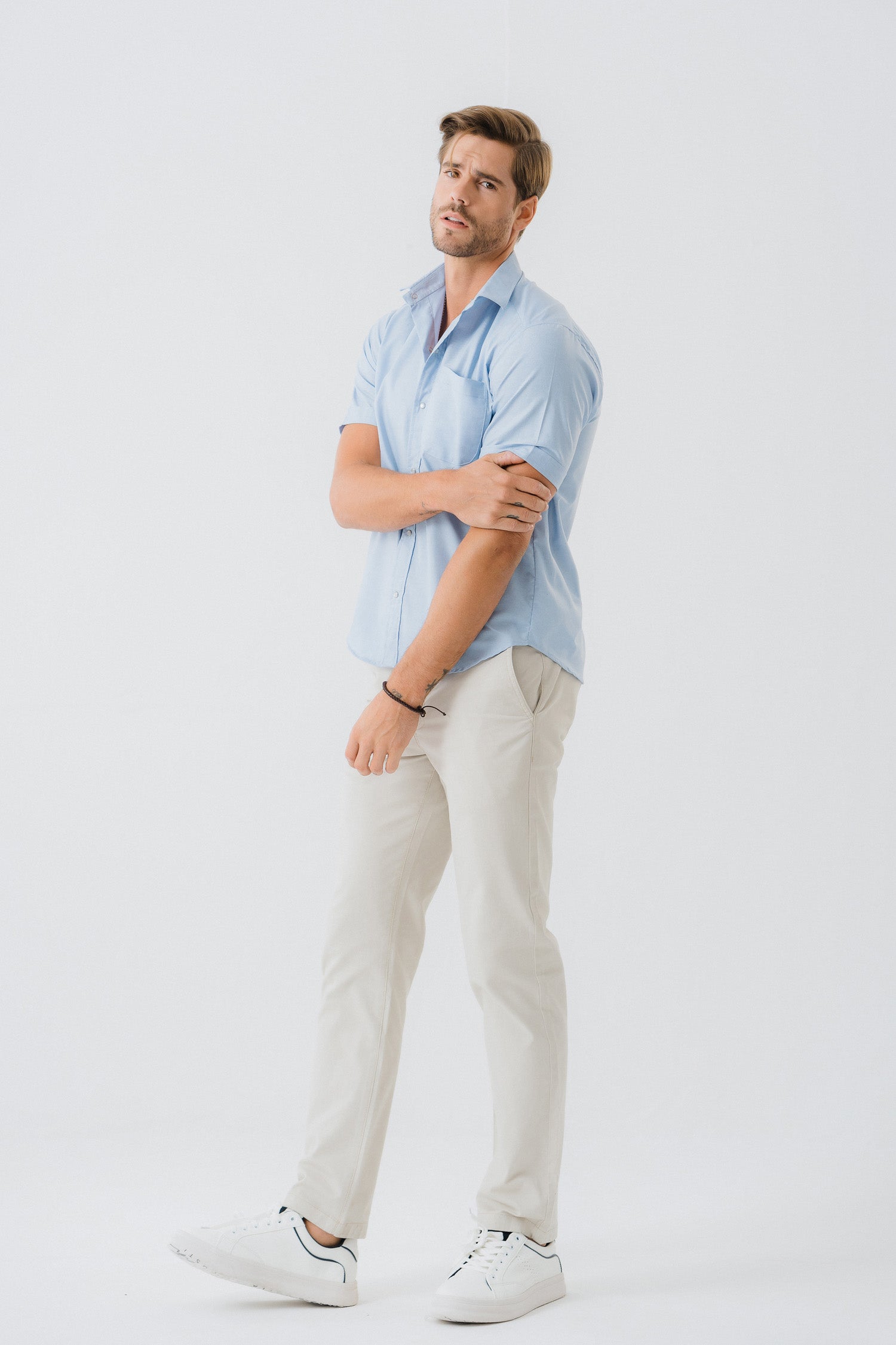 Light Blue Minor Fault Short Sleeve Shirt - Hustle N Holla