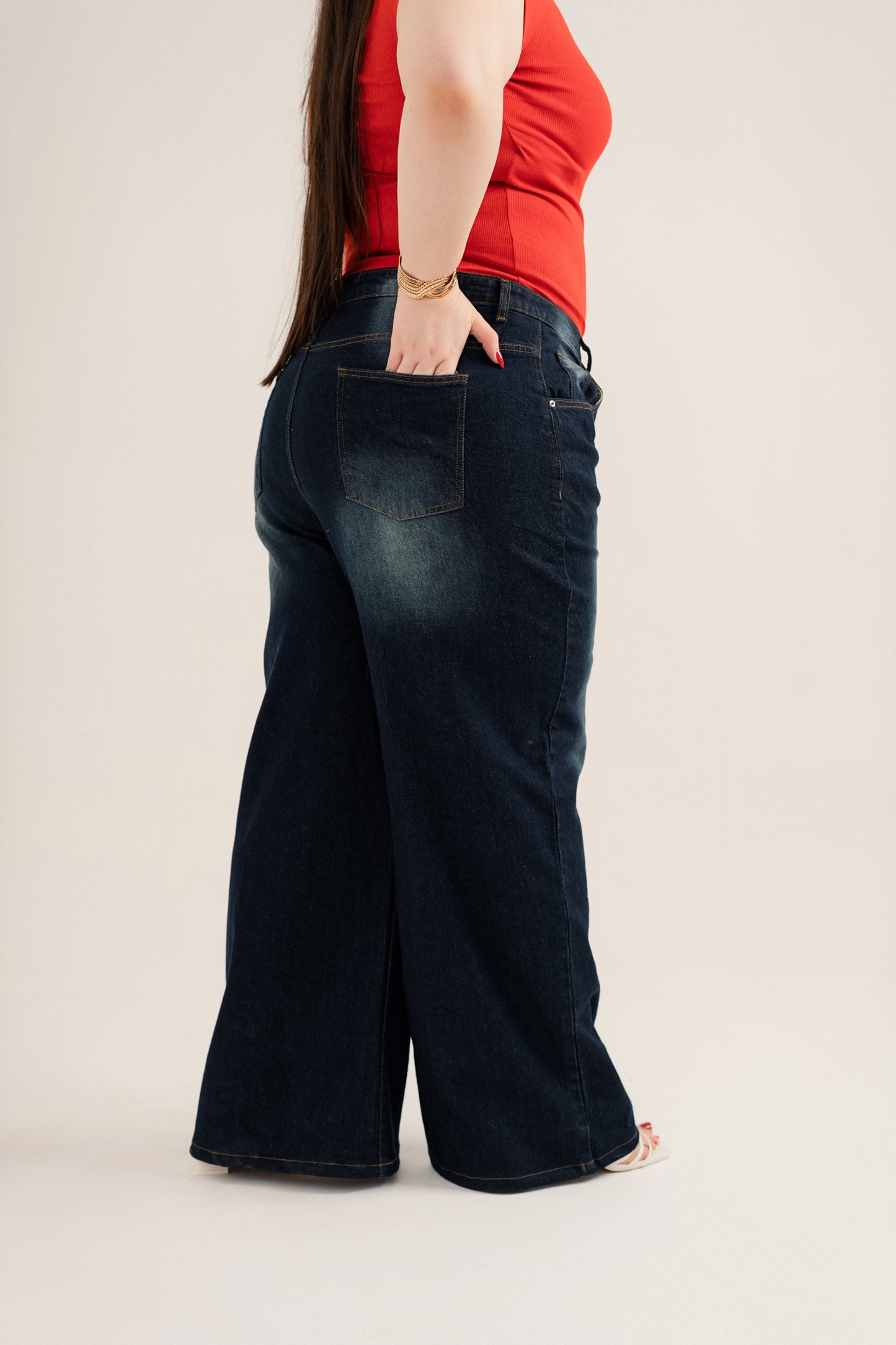 Faded Plus Size Straight Fit Jeans - Hustle N Holla