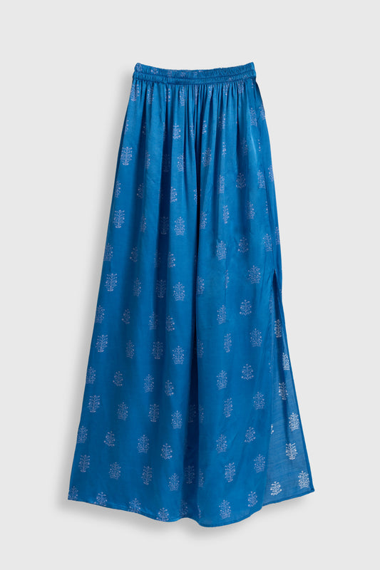 Royal Blue Long Skirt - Hustle N Holla