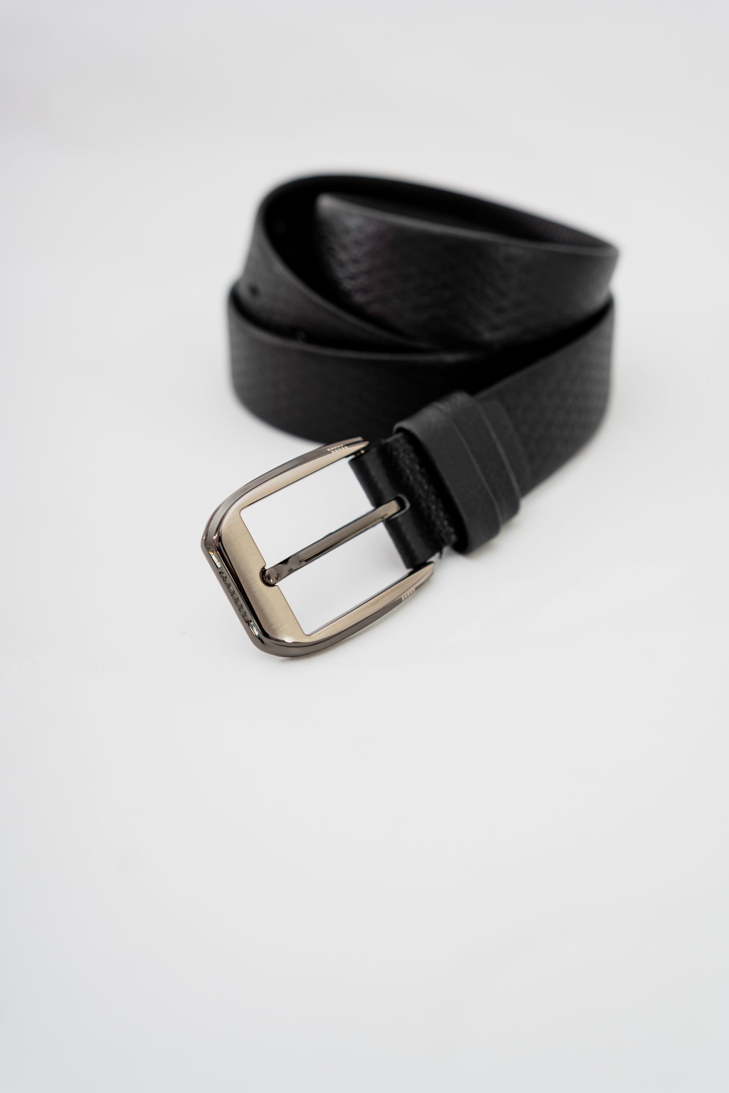 Black Faux Leather Belt - Hustle N Holla