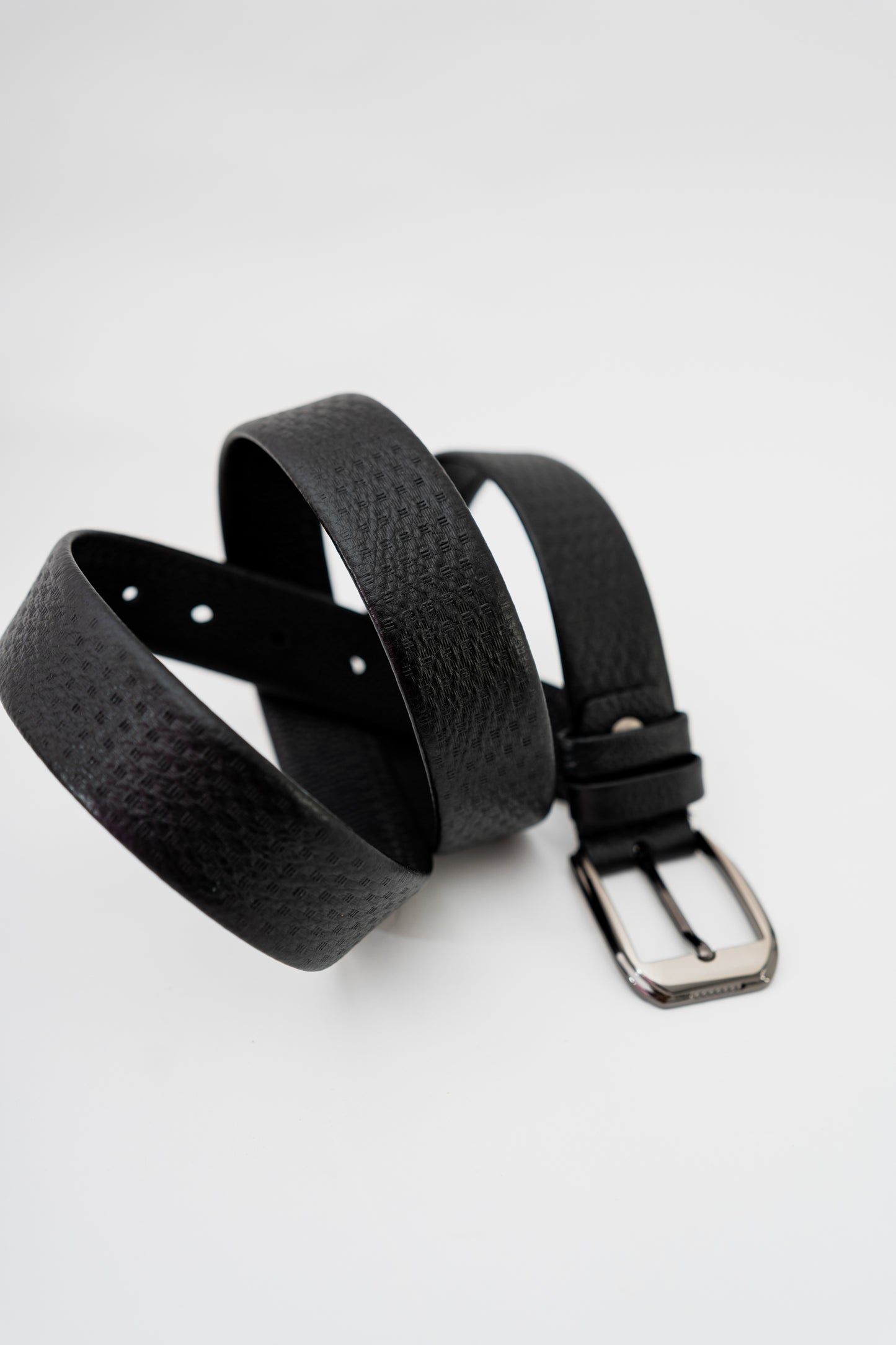 Black Faux Leather Belt - Hustle N Holla