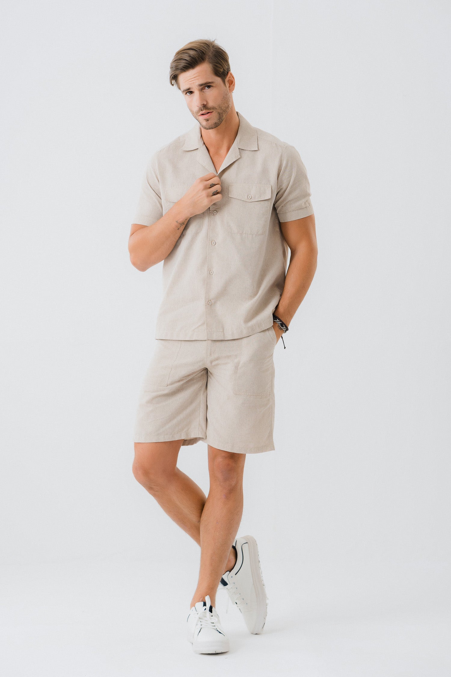 Beige Regular Fit Shirt