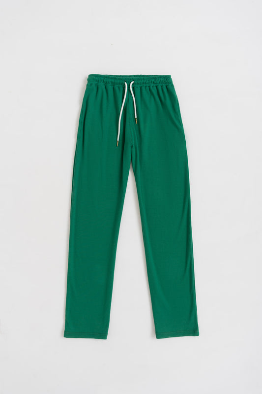 Green Rib Trouser - Hustle N Holla