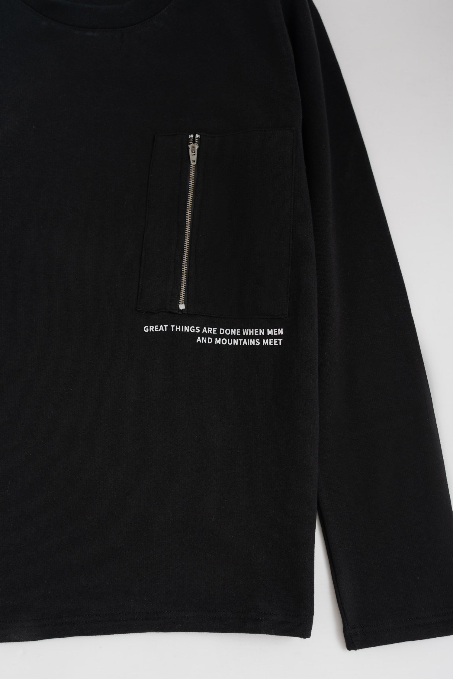 Black Zip Detail Sweatshirt - Hustle N Holla