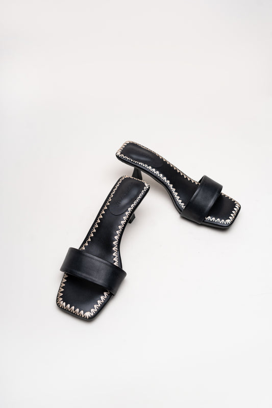 Classic Black Kitten Heels - Hustle N Holla