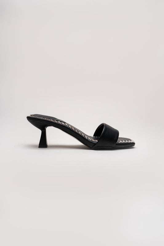 Classic Black Kitten Heels - Hustle N Holla