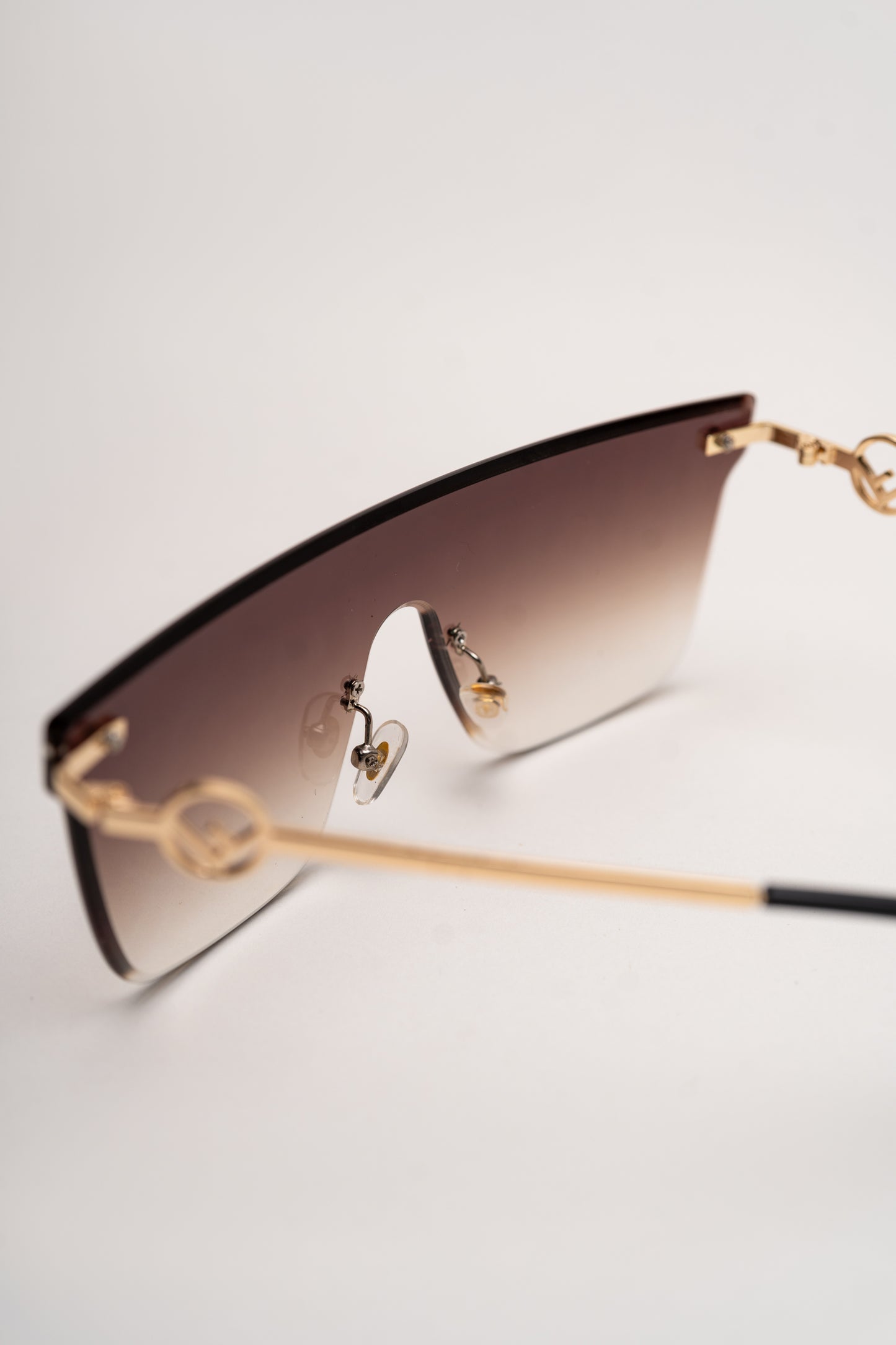 Golden Frame with Tint Brown Sunglasses - Hustle N Holla