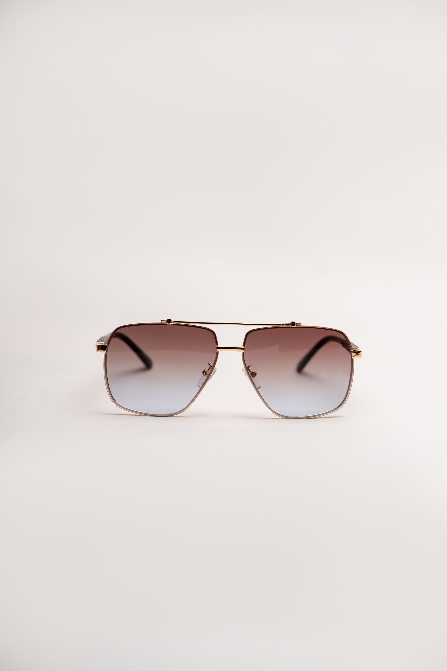 Ombre Metallic Frame Sunglasses - Hustle N Holla