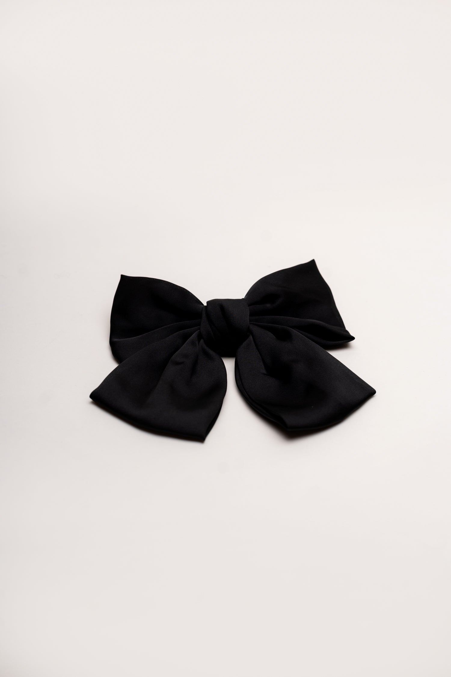 Black Silk Hair Bow