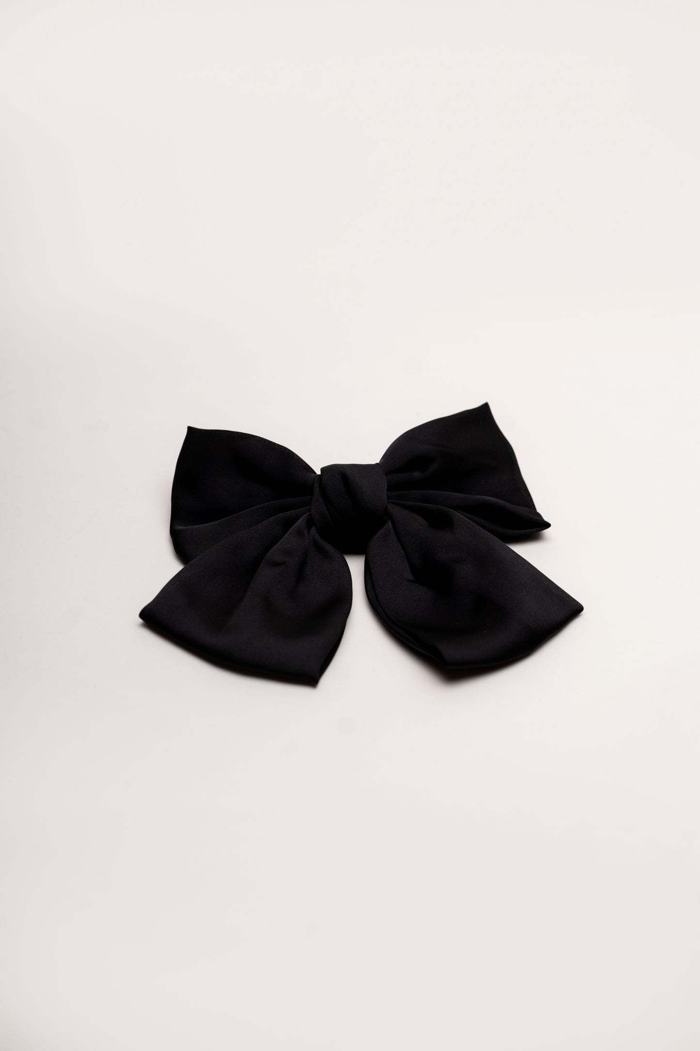 Black Silk Hair Bow - Hustle N Holla