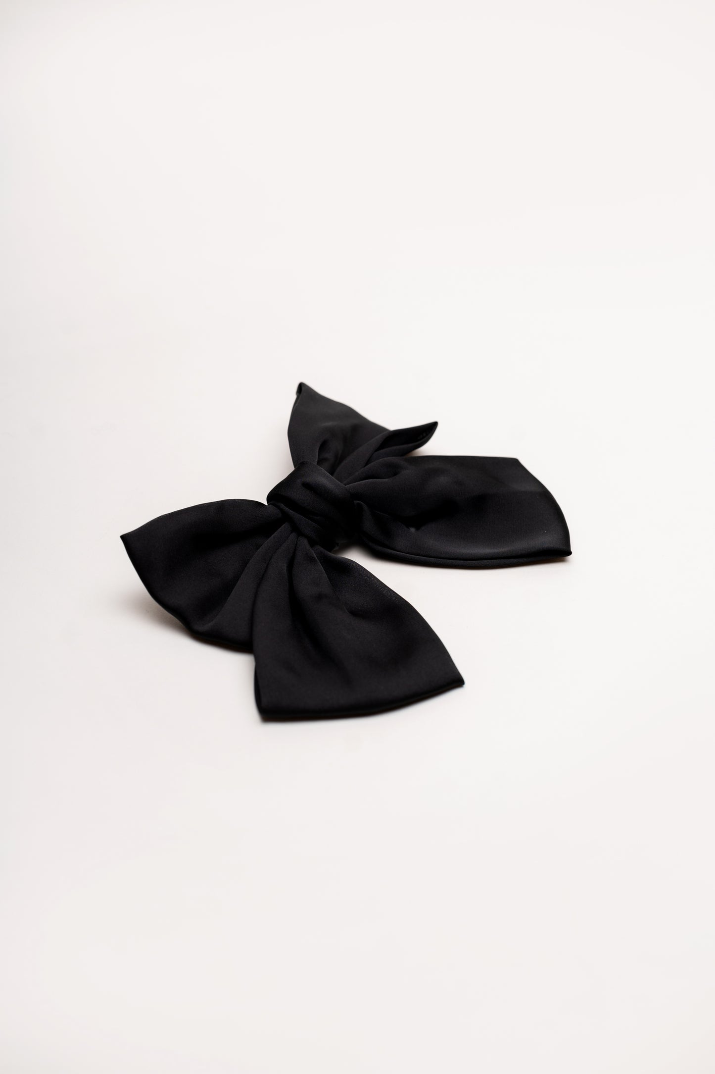Black Silk Hair Bow - Hustle N Holla