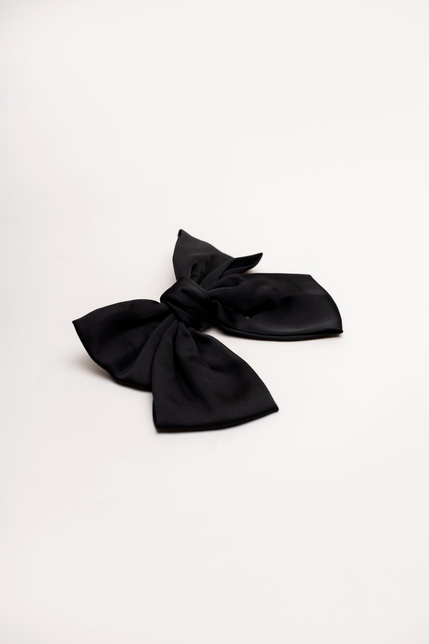 Black Silk Hair Bow - Hustle N Holla