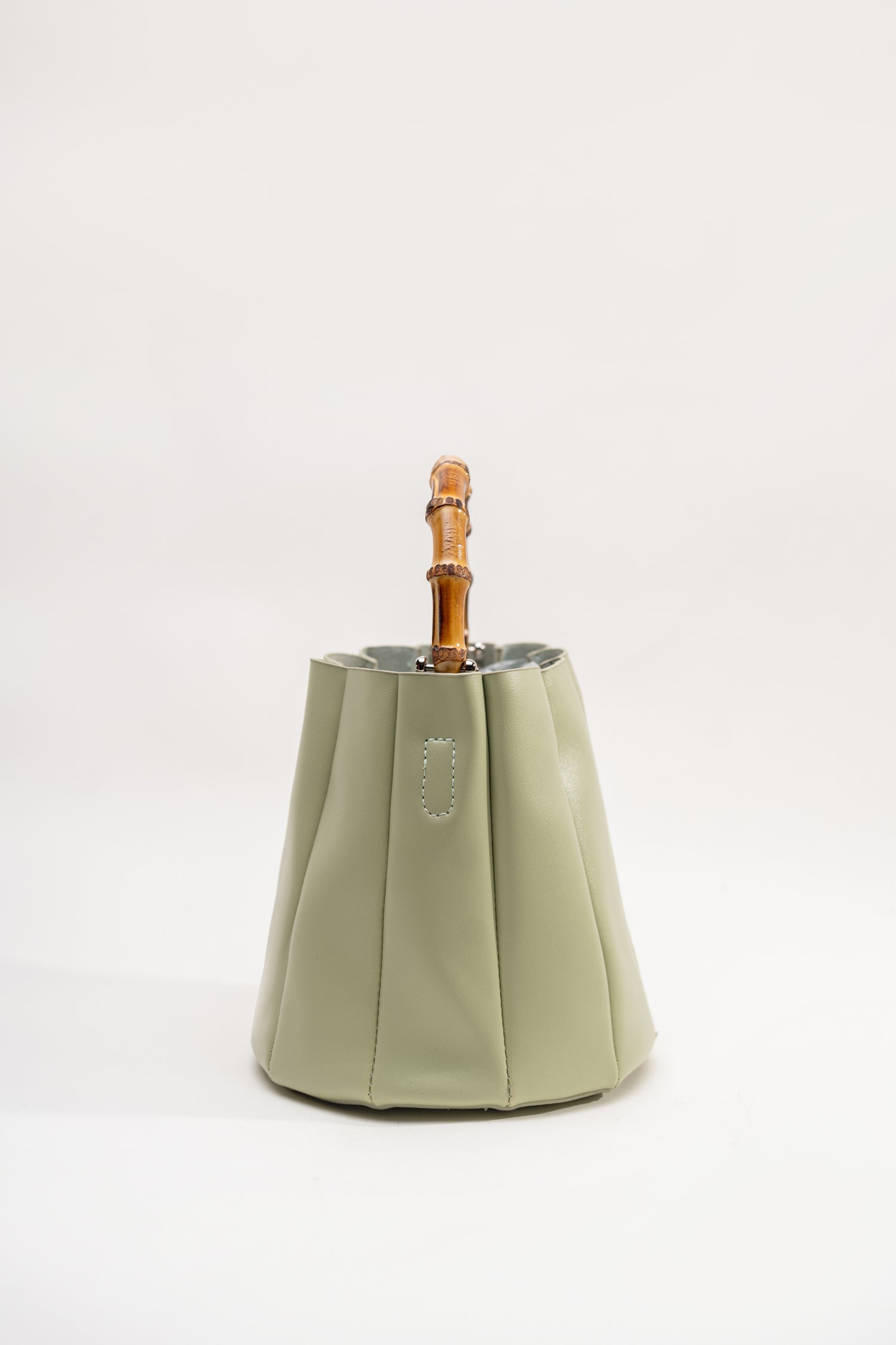 Bamboo Handle Bucket Bag - Hustle N Holla