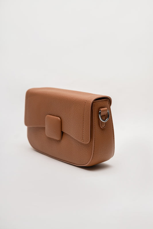 Minimalist Tan Crossbody Bag - Hustle N Holla