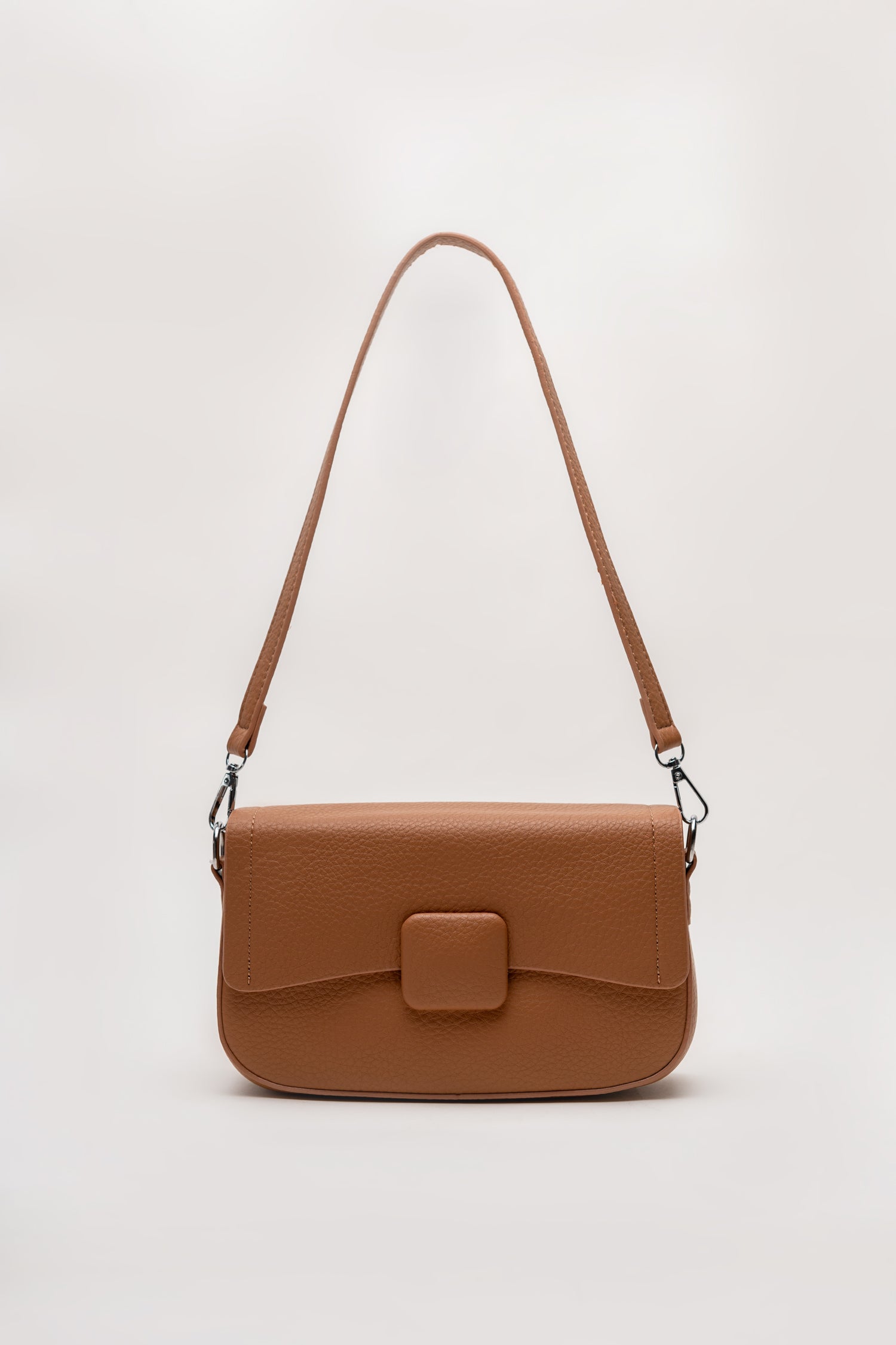 Minimalist Tan Crossbody Bag - Hustle N Holla