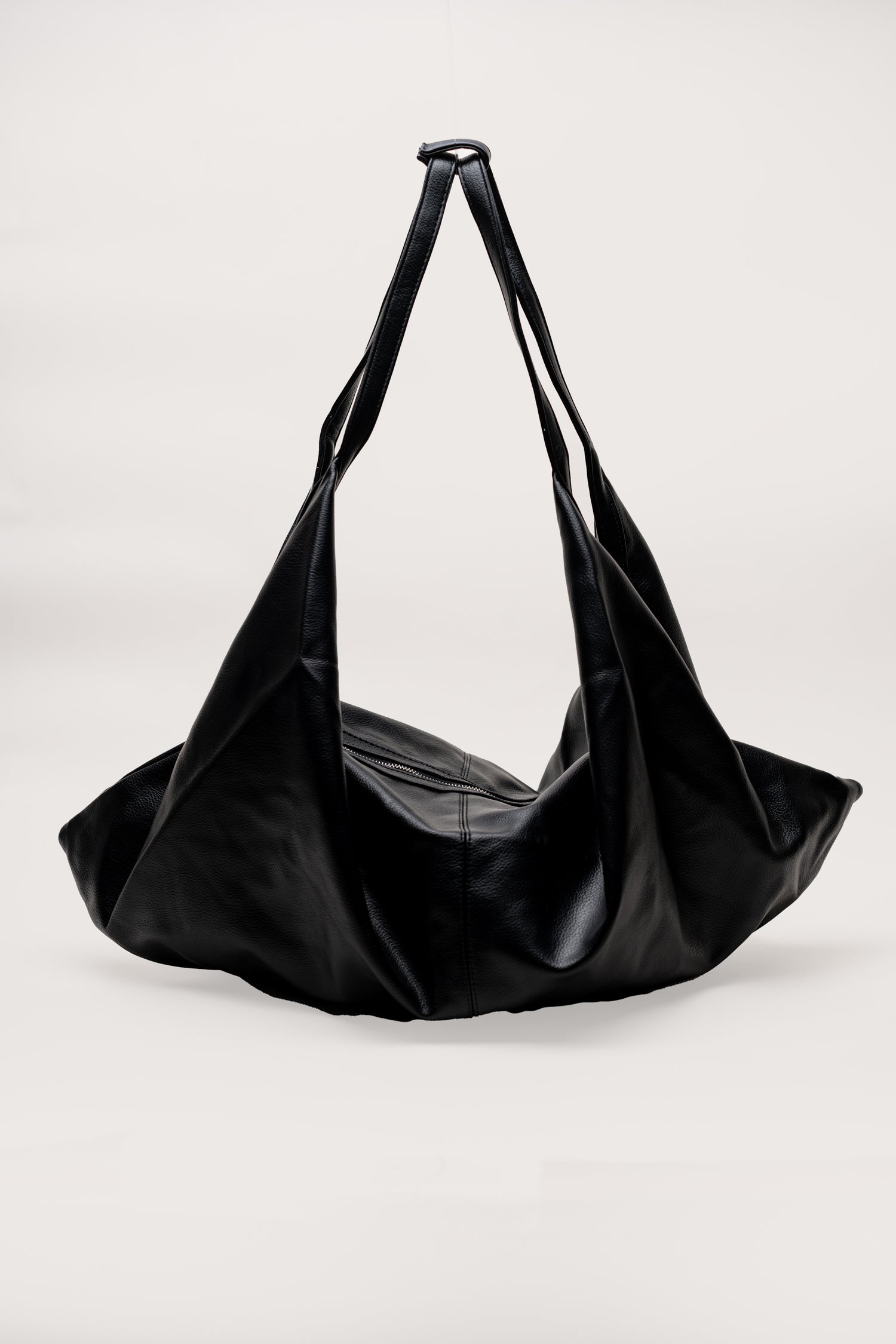 Black Classic Leather Tote