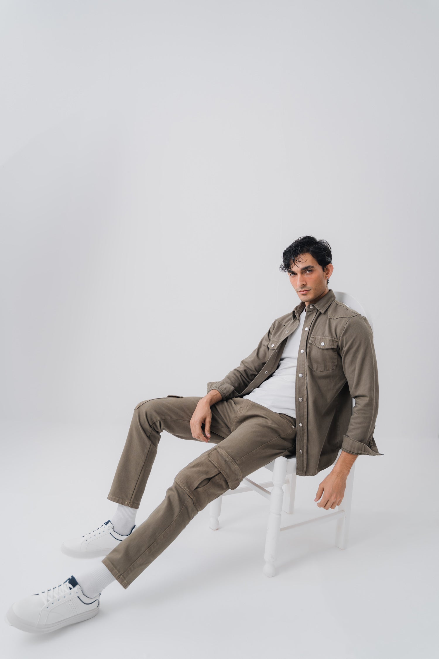 Khaki Denim Jeans
