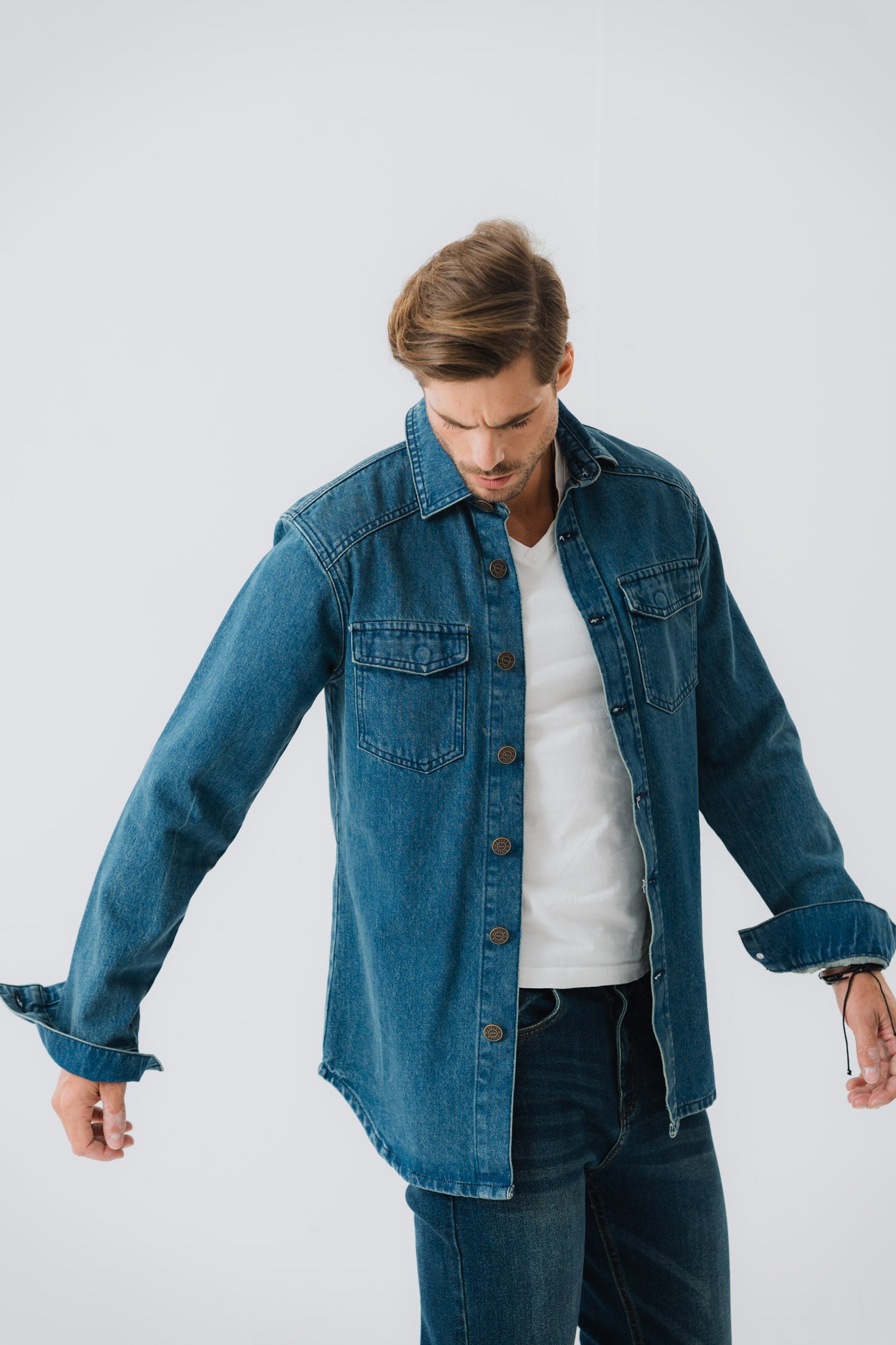 Vintage Blue Denim Shirt