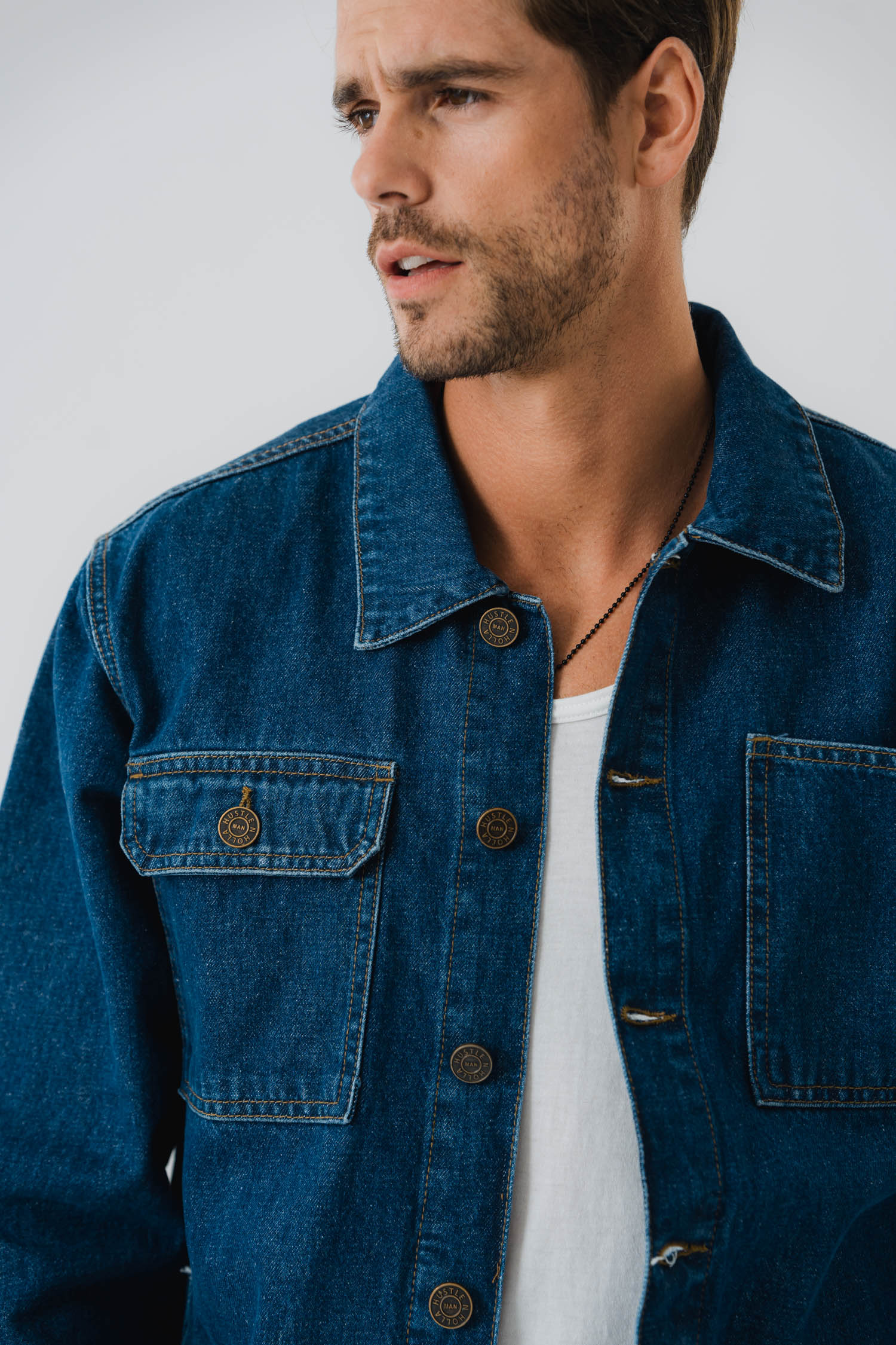 Blue Dual Pocket Denim Jacket