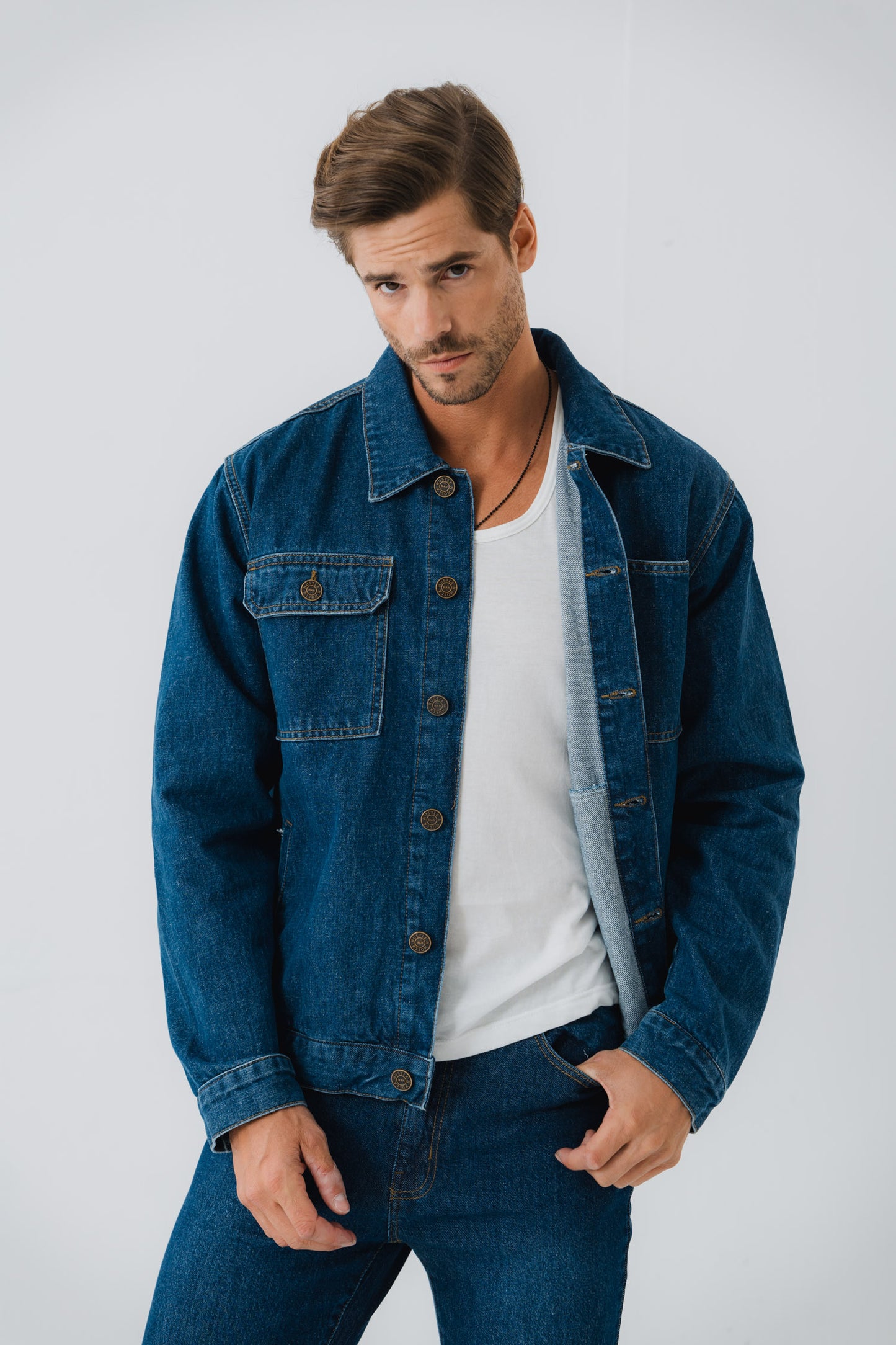 Blue Dual Pocket Denim Jacket