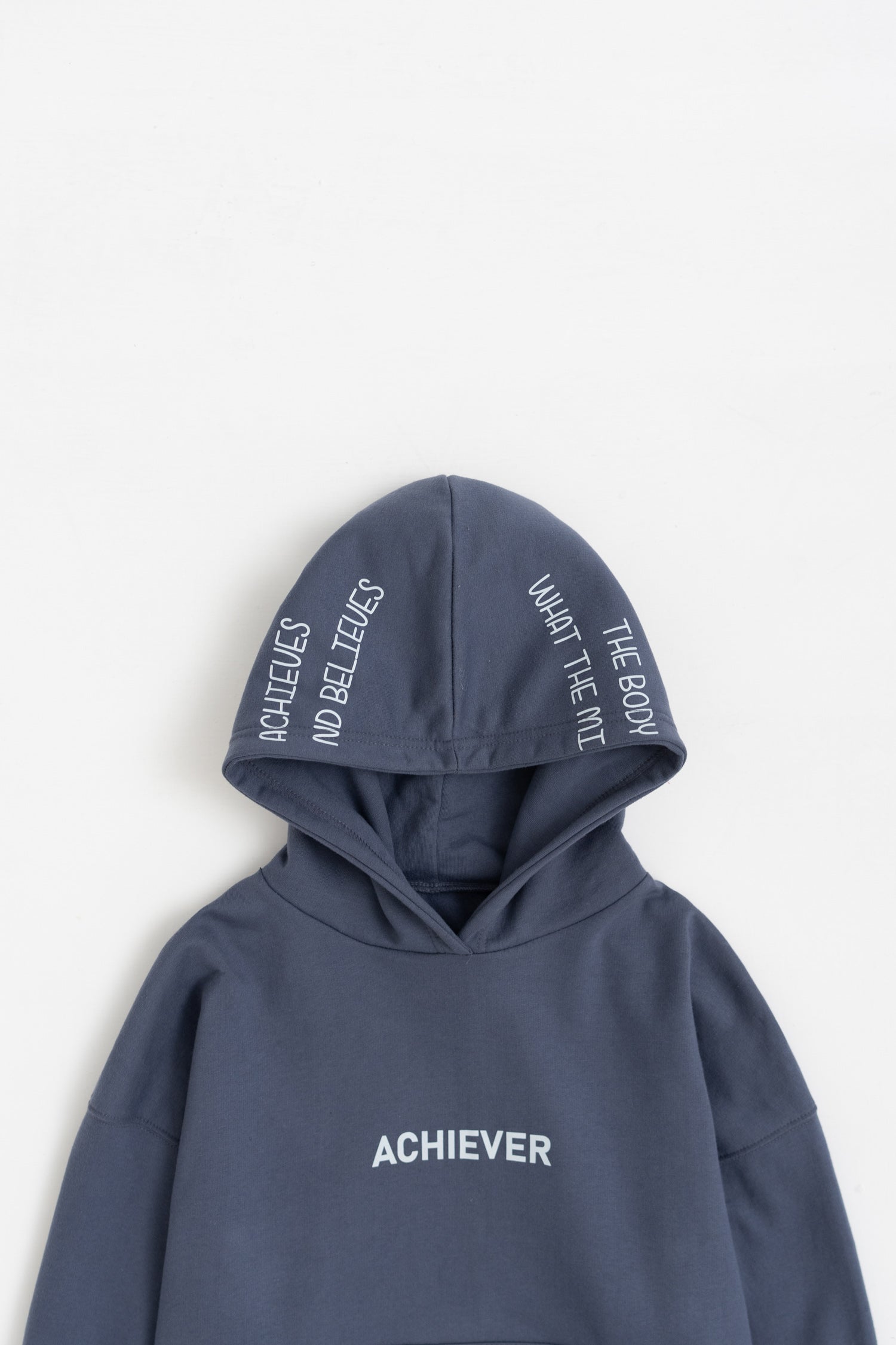 Grey Graphic Oversized Hoodie - Hustle N Holla