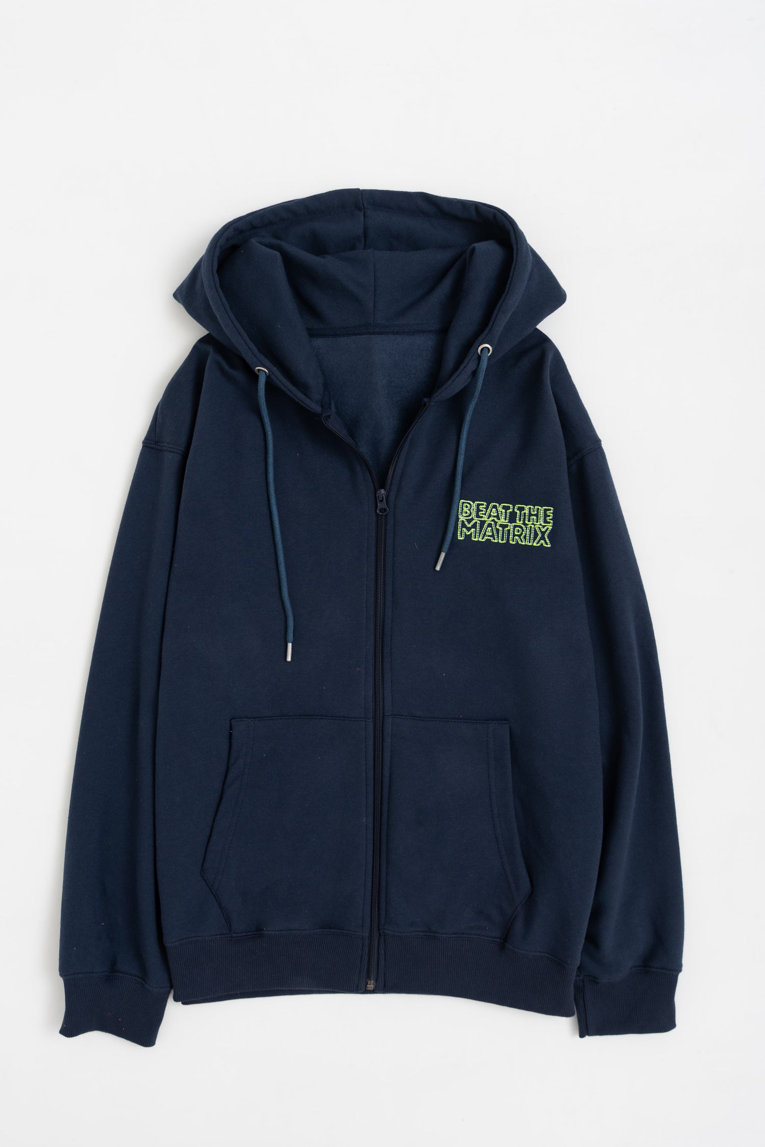 Navy Embroidery Detailing Hoodie