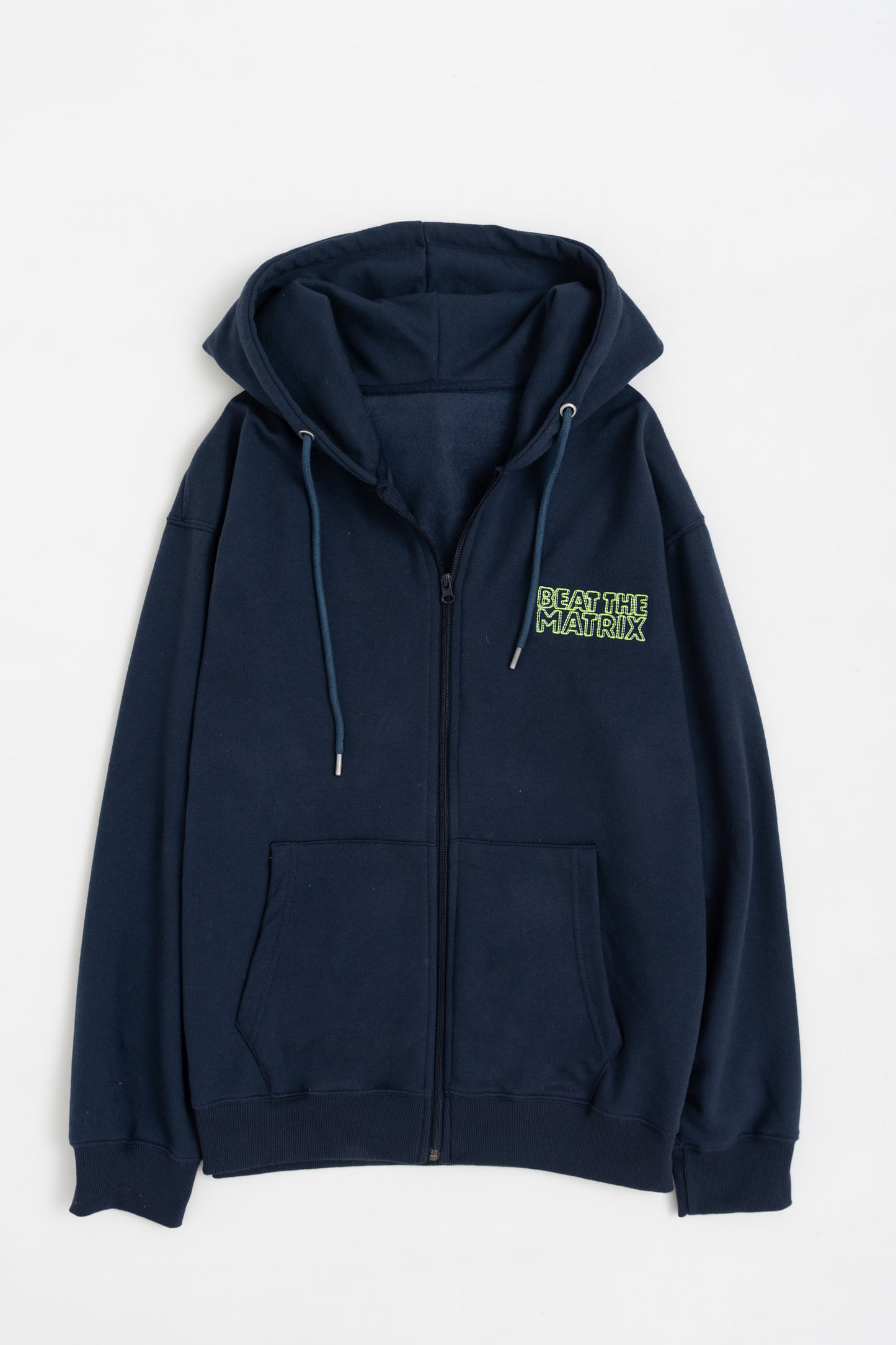 Navy Embroidery Detailing Hoodie - Hustle N Holla