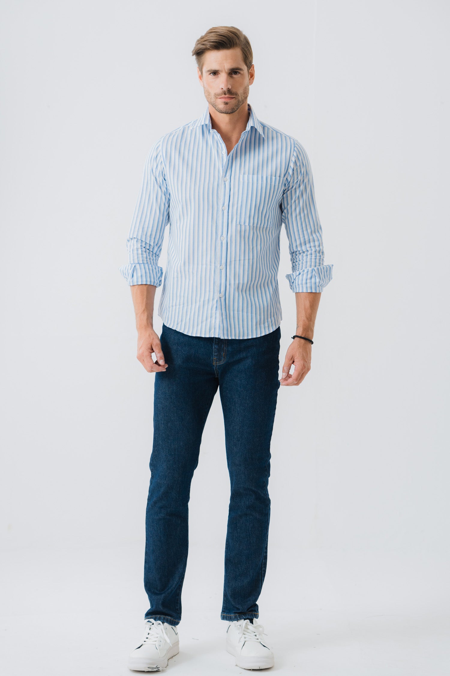 Printed Button-down Shirt - Hustle N Holla