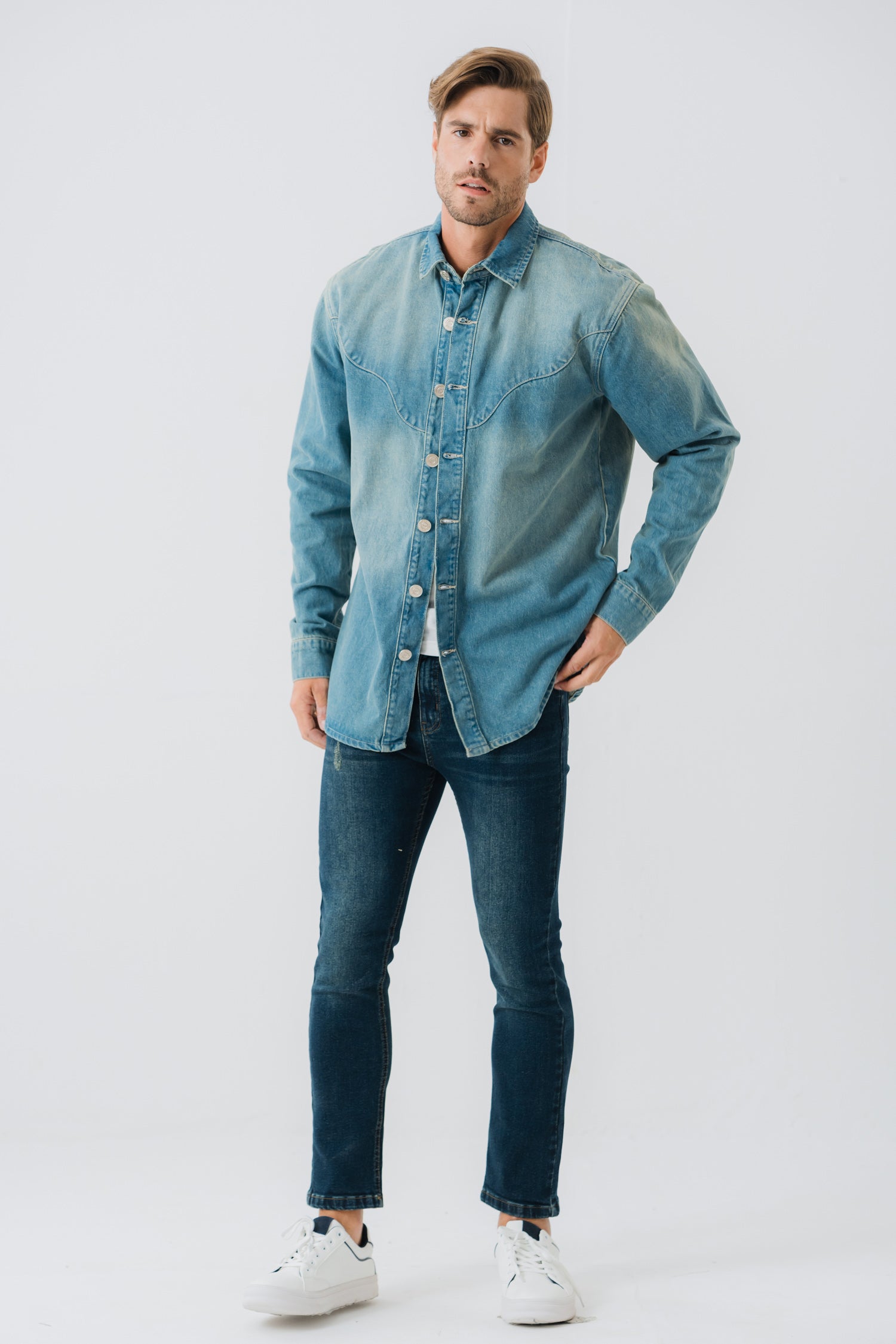 Vintage Wash Denim Shirt