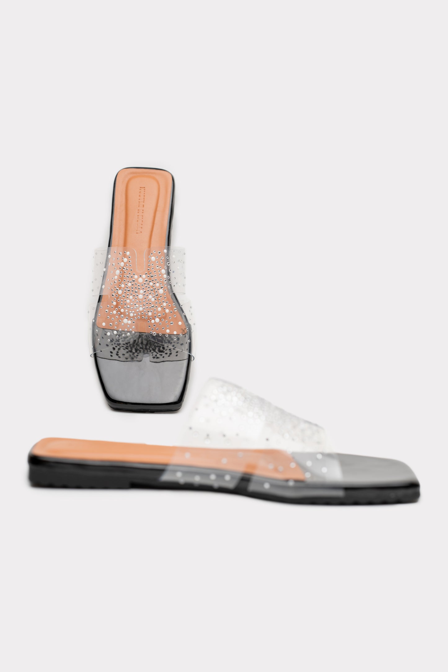 Transparent Strappy Flats - Hustle N Holla