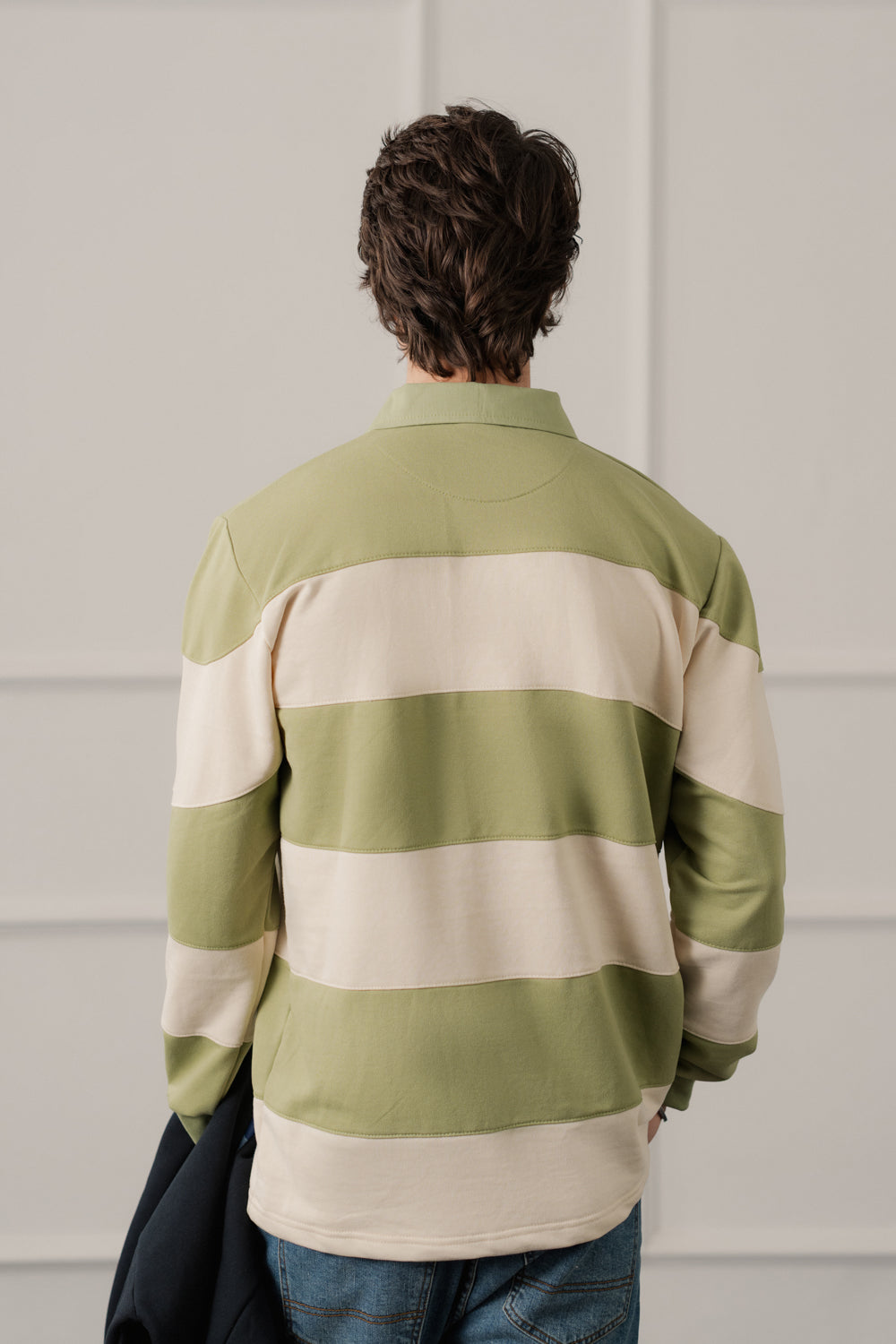 Green Relaxed Fit Rugby Polo - Hustle N Holla