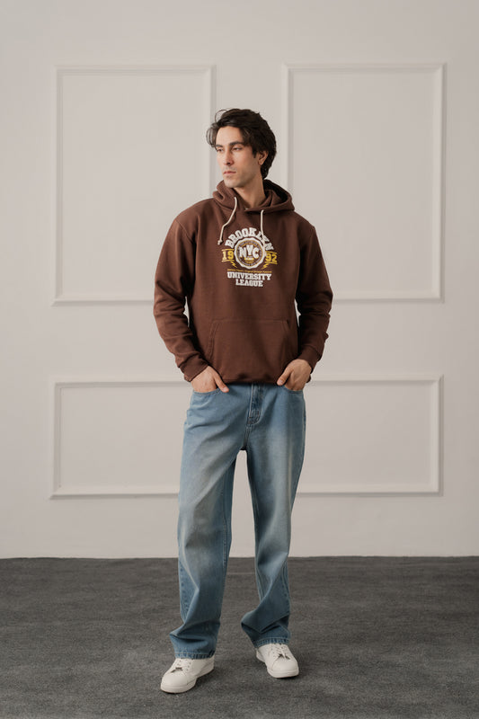 Blue Mid Washed Straight Fit Denim Jeans - Hustle N Holla