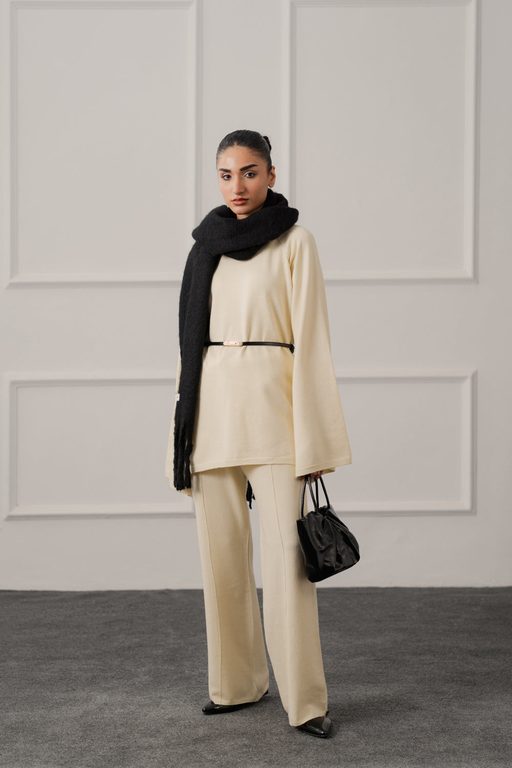 Off White Oversized Sweater Top - Hustle N Holla