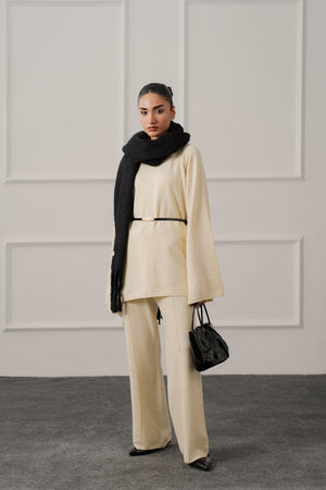 Off White Oversized Sweater Top - Hustle N Holla