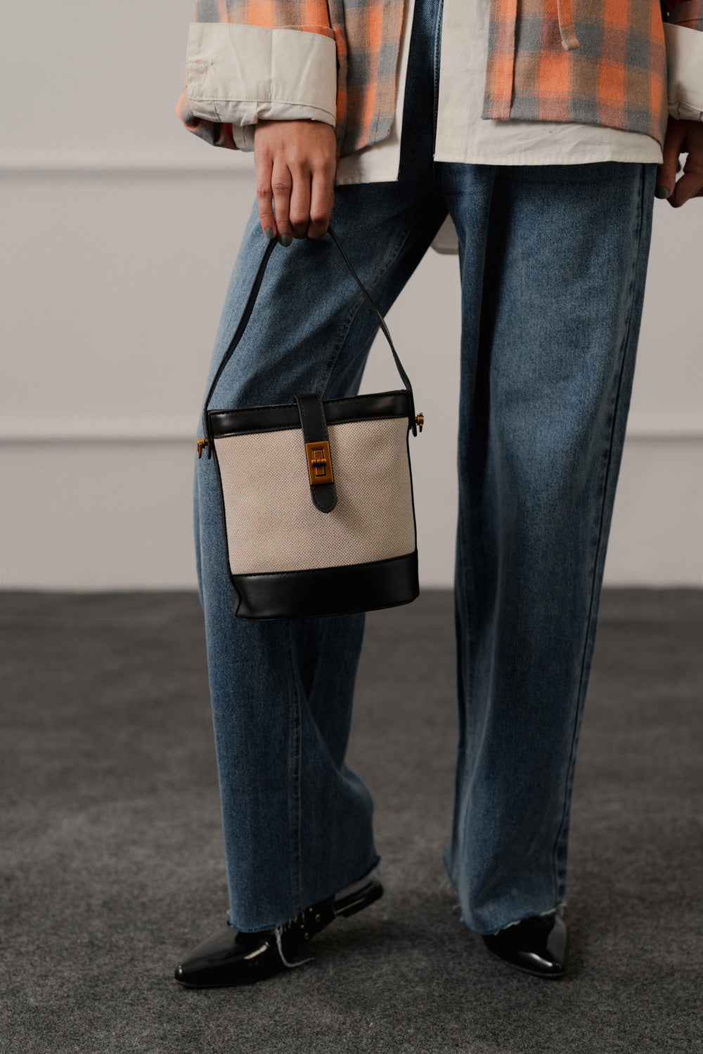 Peach Relaxed Fit Flannel Long Shirt - Hustle N Holla