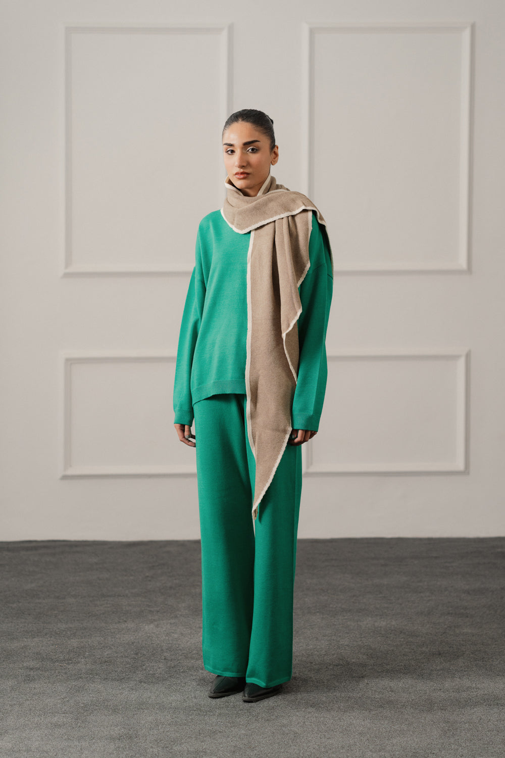 Emerald Green Relaxed Fit Sweater Top - Hustle N Holla