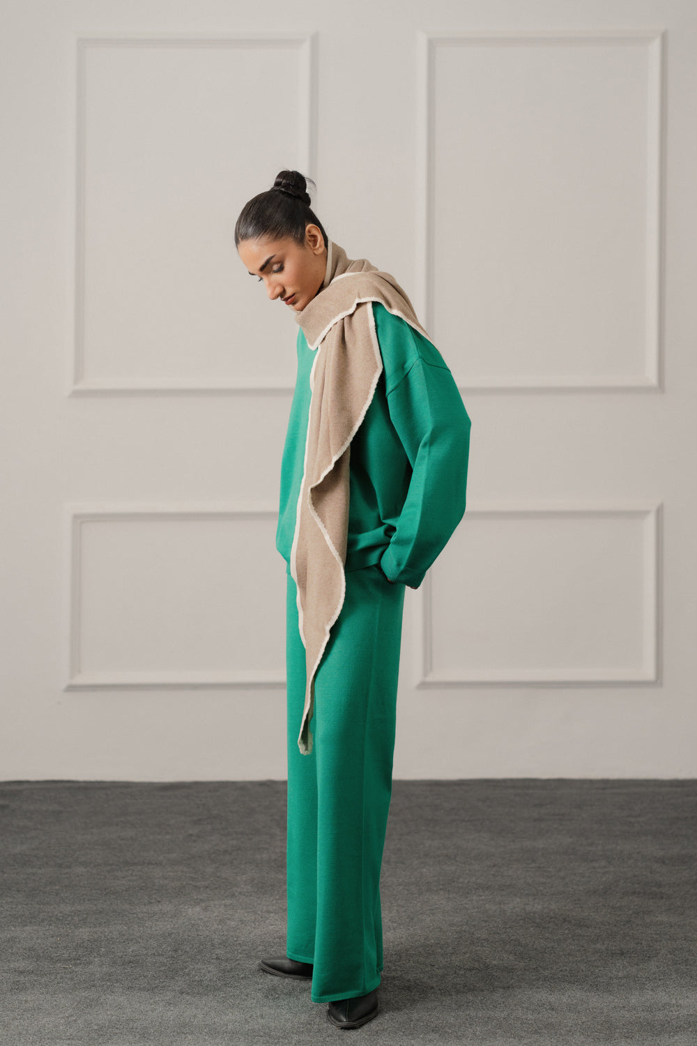 Emerald Green Relaxed Fit Sweater Top - Hustle N Holla