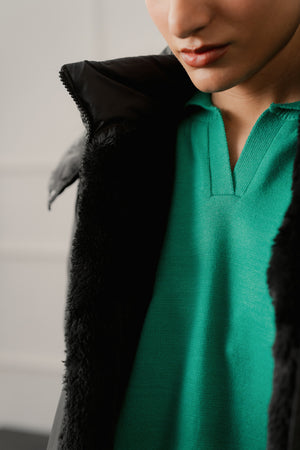 Emerald Green Relaxed Fit Sweater Top - Hustle N Holla