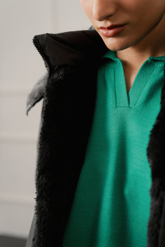 Emerald Green Relaxed Fit Sweater Top - Hustle N Holla